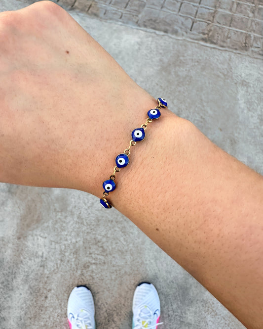 Pulsera ojos acero